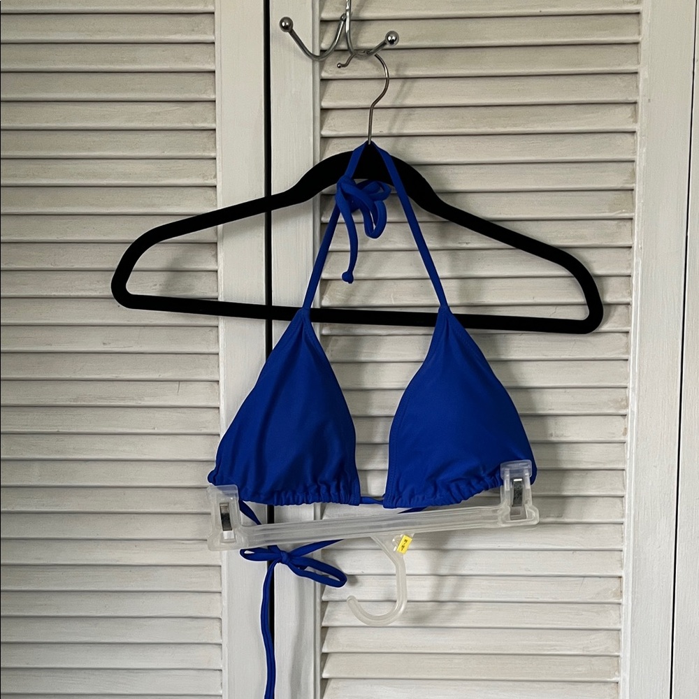 SHEIN Royal Blue Triangle Bikini Top